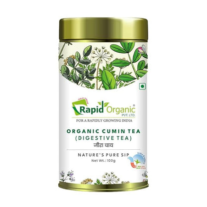 Rapid Organic Cumin Tea - 100g | Natural Herbal Tea | Improved Digestion, Weight Loss, and Reduced Inflammation